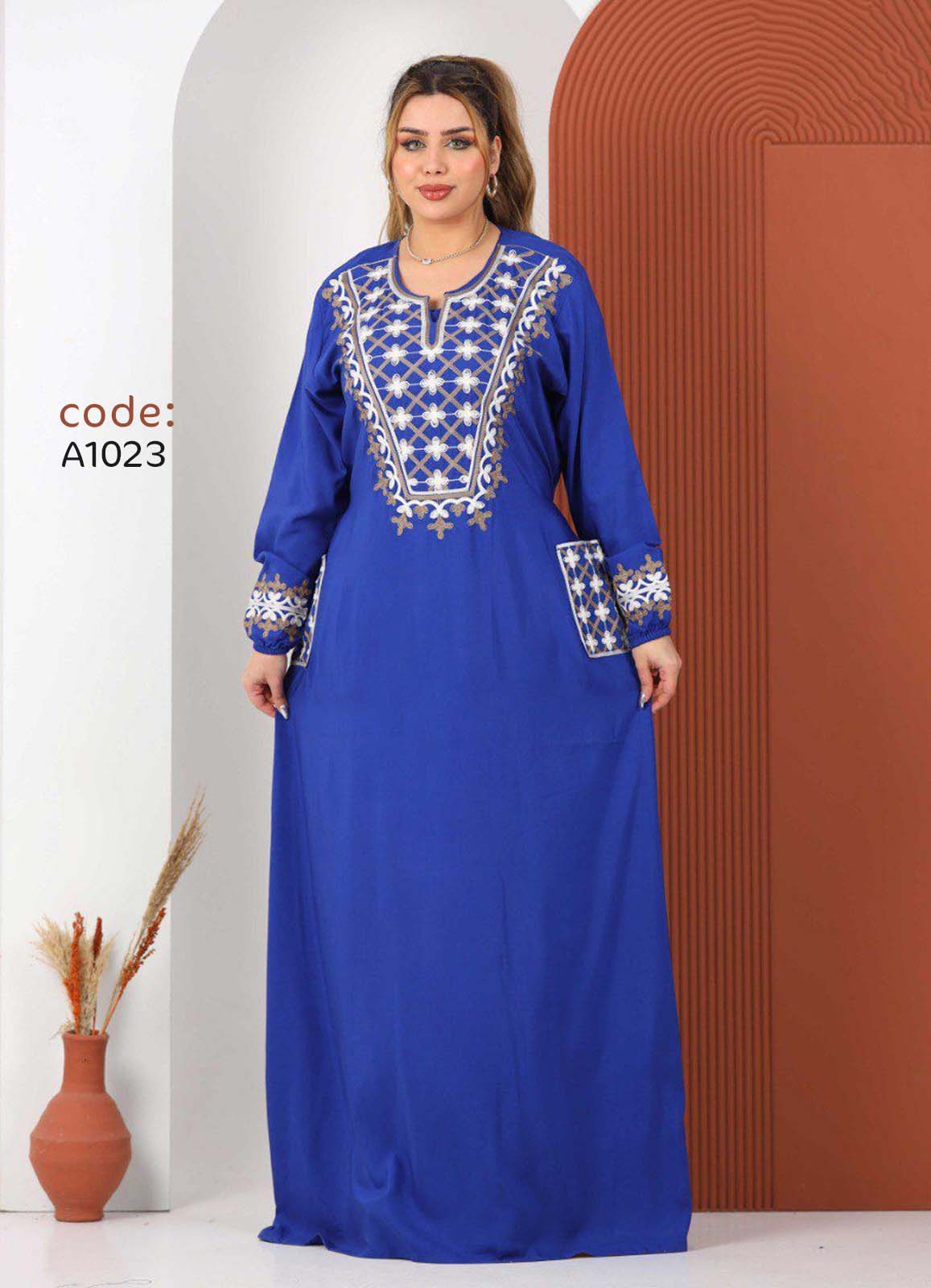 A1023 عبايه استقبال قطن كود