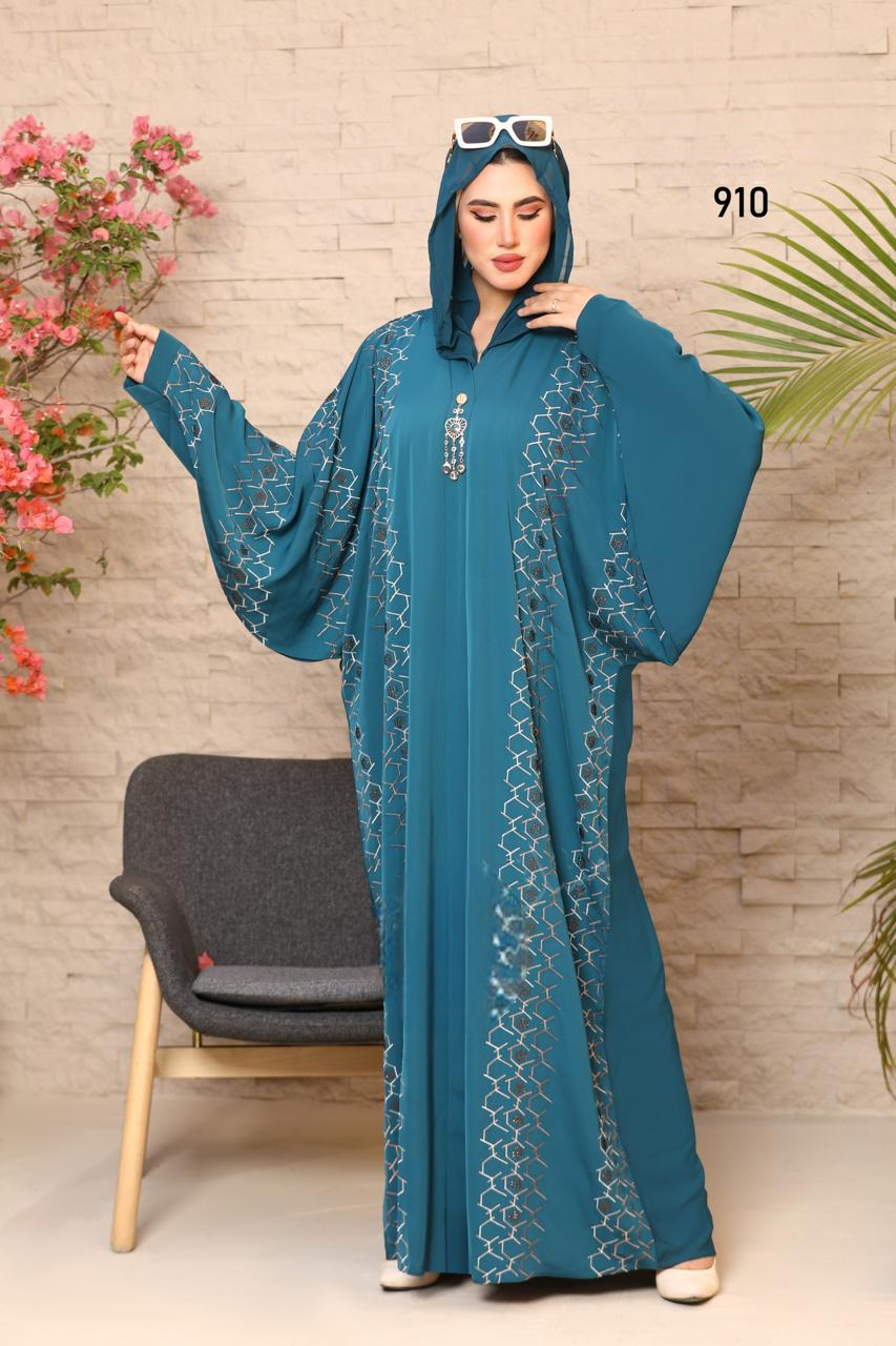 ملحفة خليجي حرير خروج حريمى كود 910