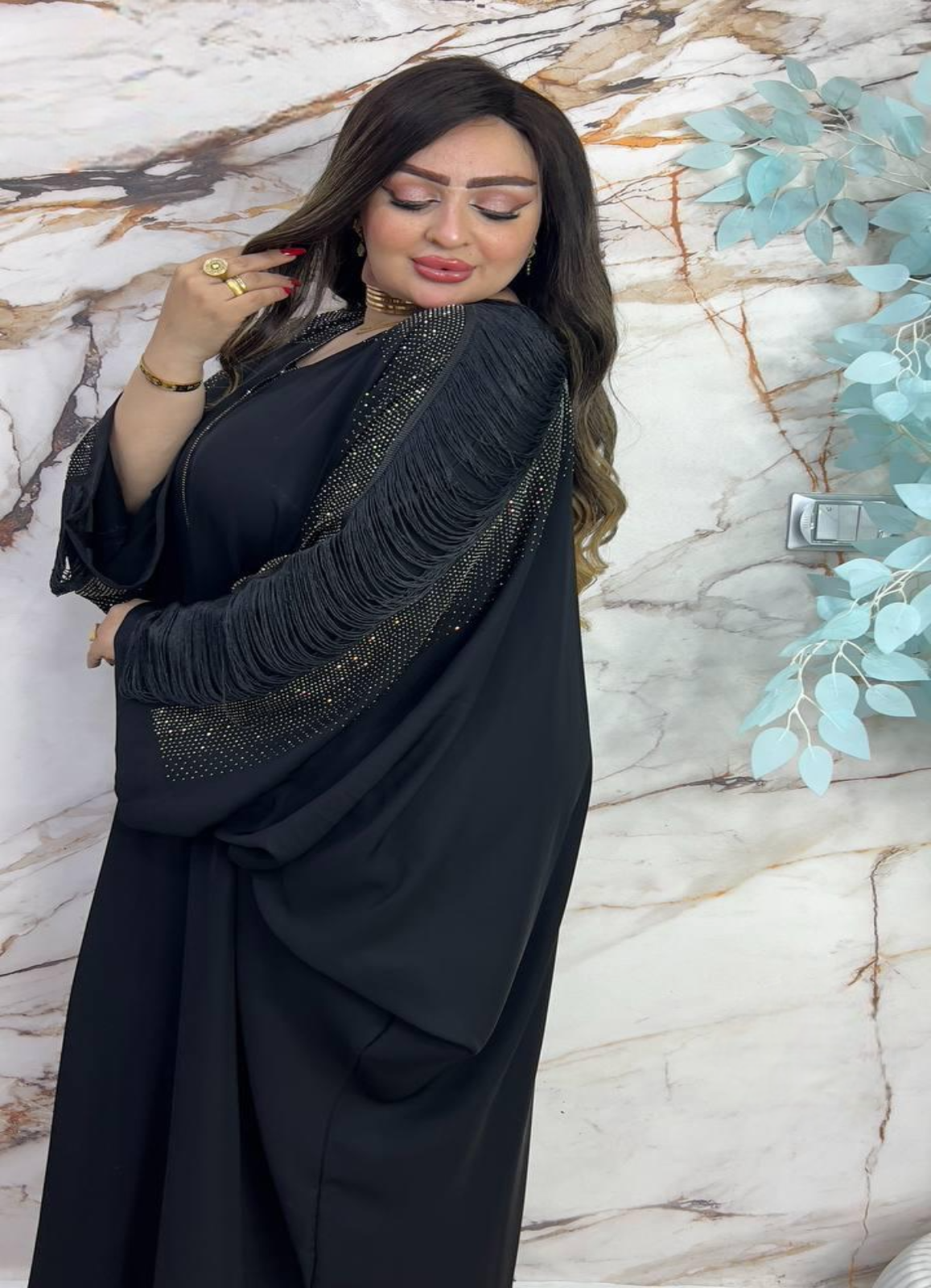 ملحفة خليجي حرير خروج حريمى كود 025