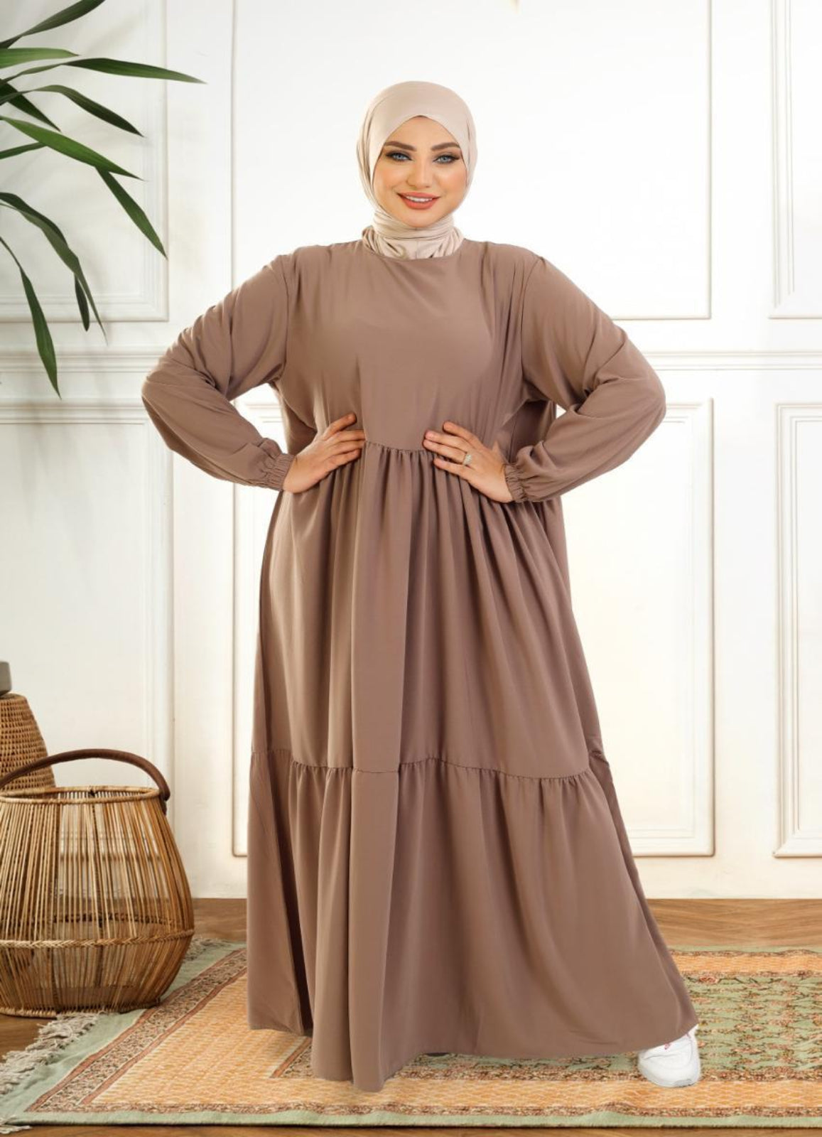 فستان محجبات كلوش كود 1501