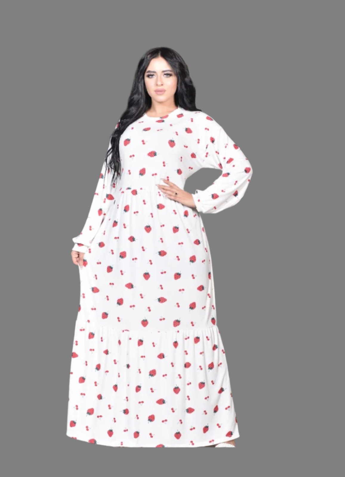 8063 عبايه استقبال قطن شكل كود
