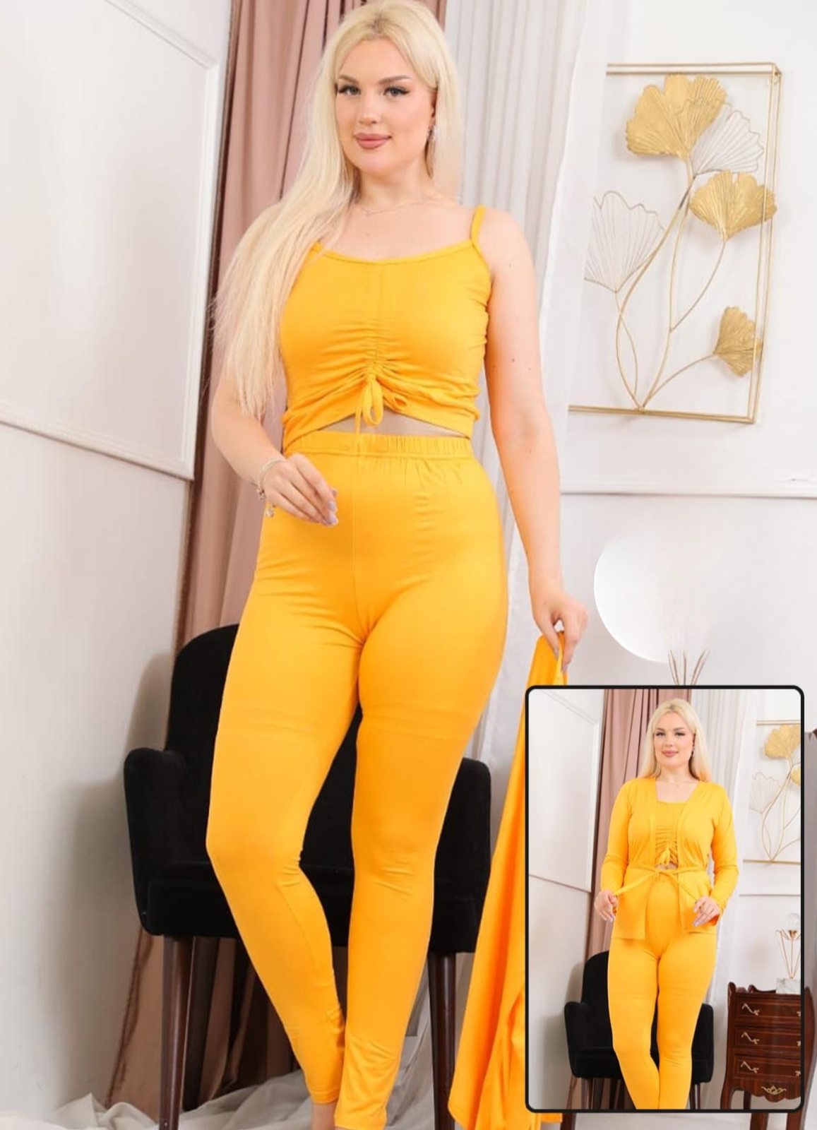 M S Y بيجامة قطن 3 قطعة 9036 من