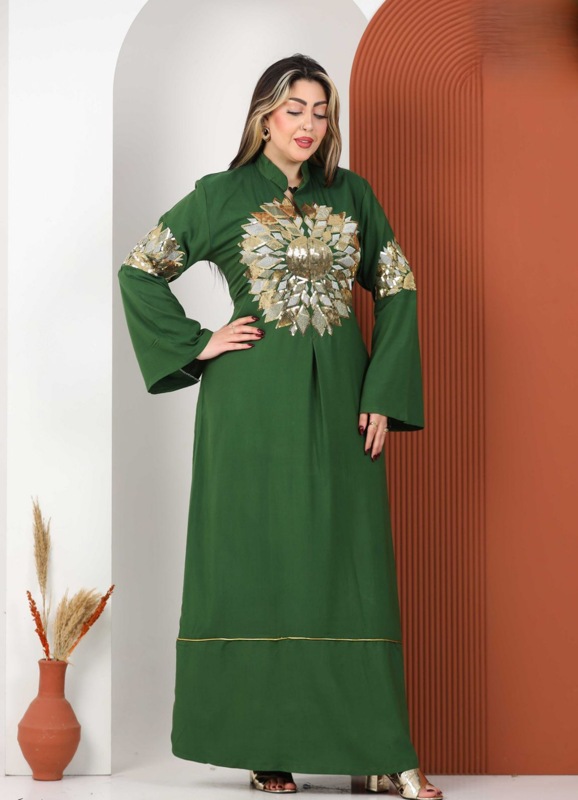 A1012 عبايه استقبال قطن كود
