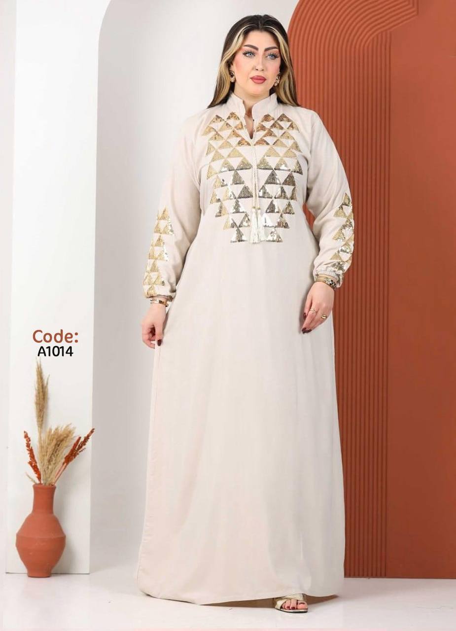 A1014 عبايه استقبال قطن كود