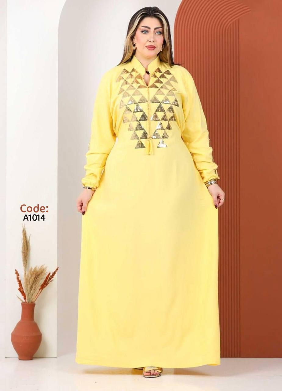 A1014 عبايه استقبال قطن كود