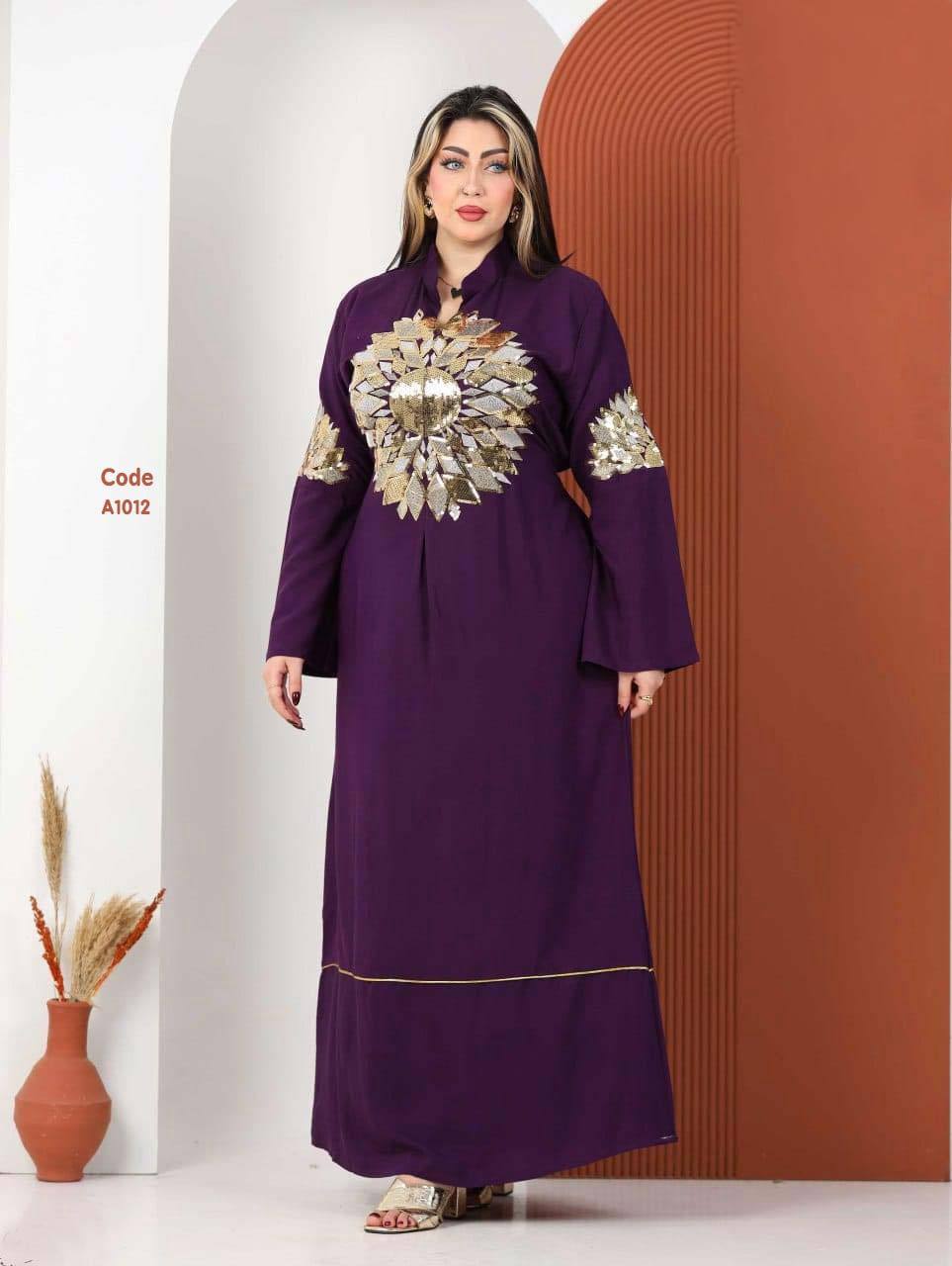 A1012 عبايه استقبال قطن كود