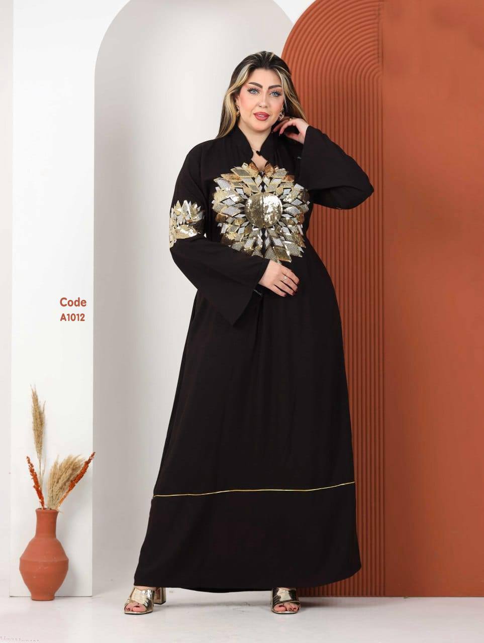 A1012 عبايه استقبال قطن كود