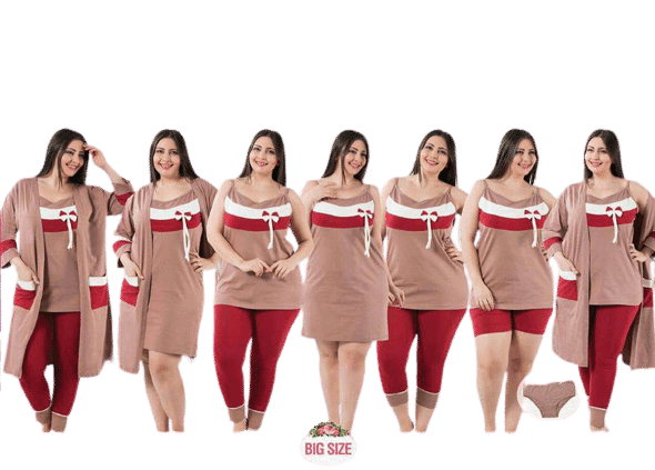 بيجامة 7 قطع نسائي صيفي 2292