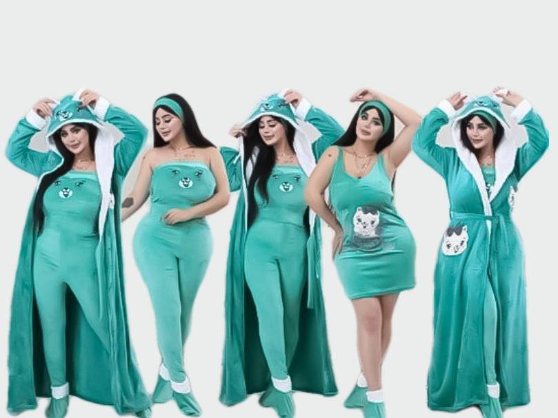 بيجامة 6 قطع كود 1040 شتوي من لبسي