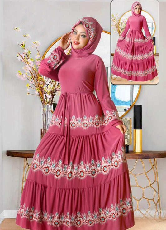 M S Y فستان محجبات 025  كشمير من