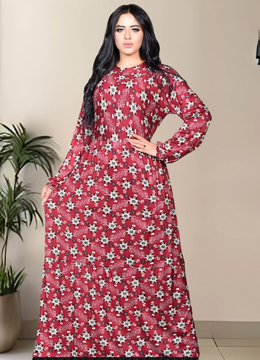 8059 عبايه استقبال قطن شكل كود