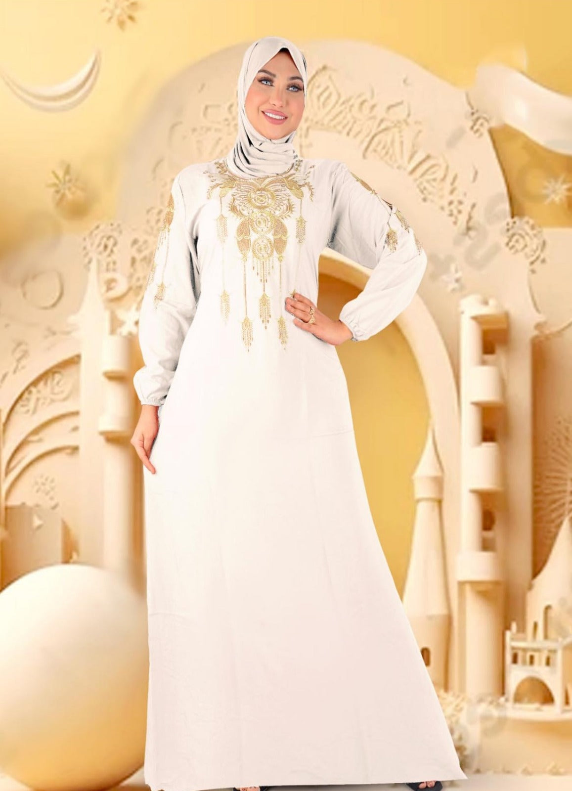 8049 عبايه استقبال قطن  كود