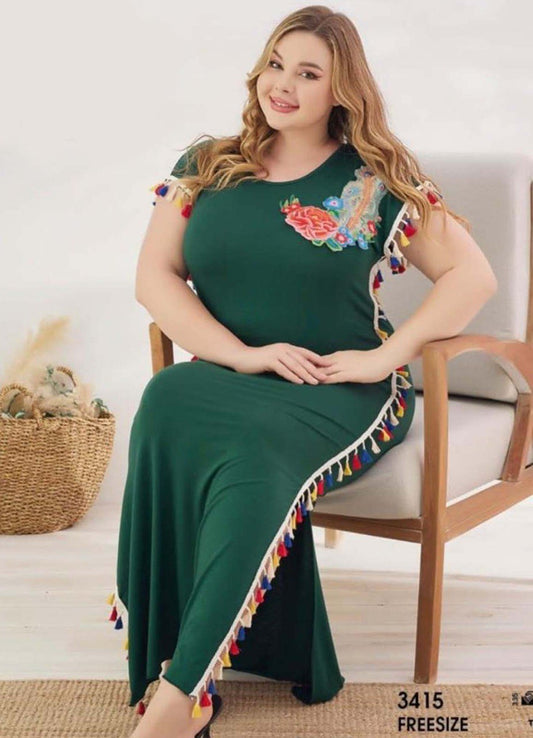 M S Y عبايه منزلي فري سايز تركي صيفي 3415 من