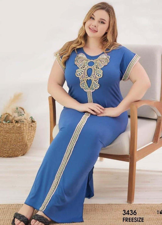 M S Y عبايه منزلي فري سايز تركي صيفي 3436 من