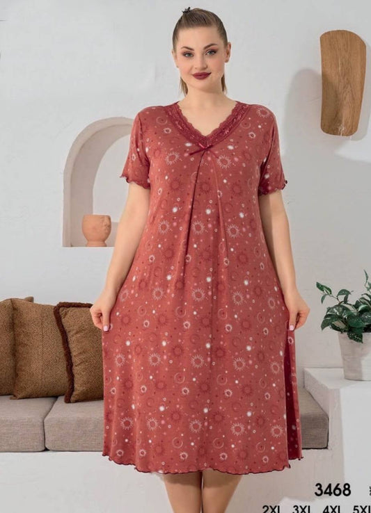 M S Y عبايه منزلي بيج سايز تركي صيفي 3468 من