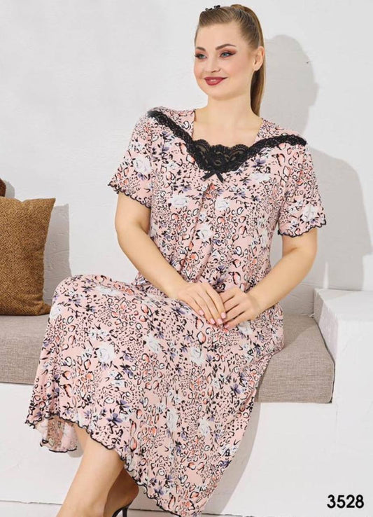 M S Y عبايه منزلي بيج سايز تركي صيفي 3528 من