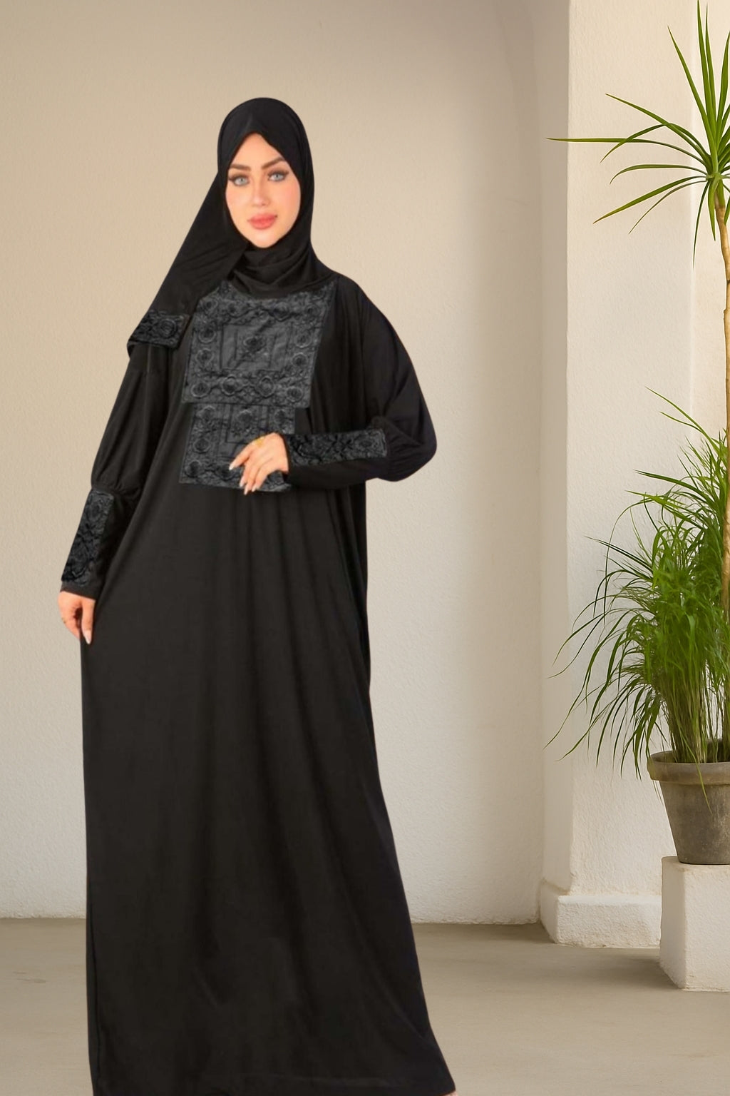 misk اسدال محجبات اسود من