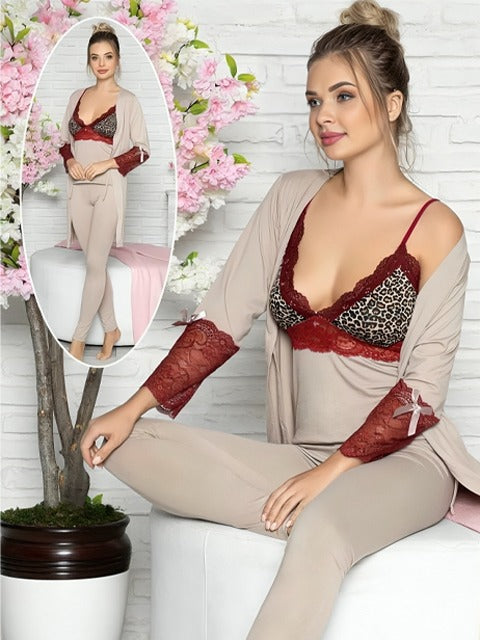 M S Y بيجامة نسائي 3 قطع كود 43361 من