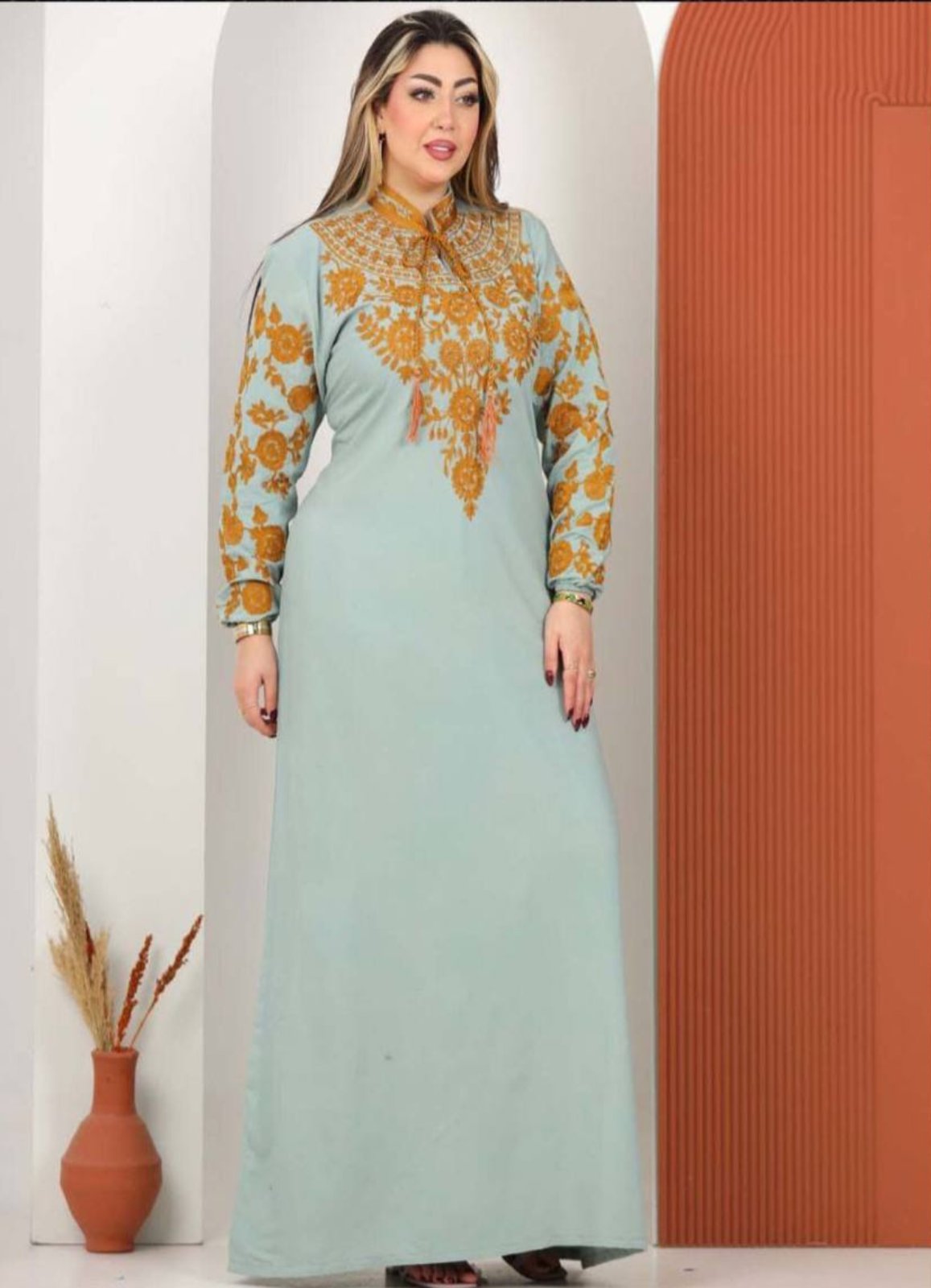 A1025 عبايه استقبال قطن  كود