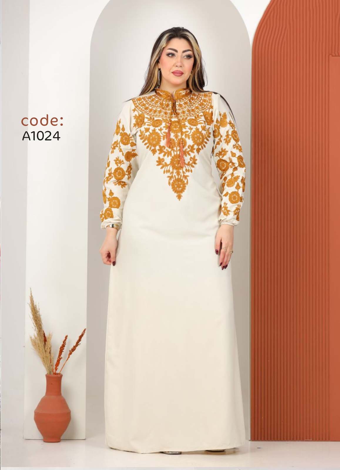 A1025 عبايه استقبال قطن  كود