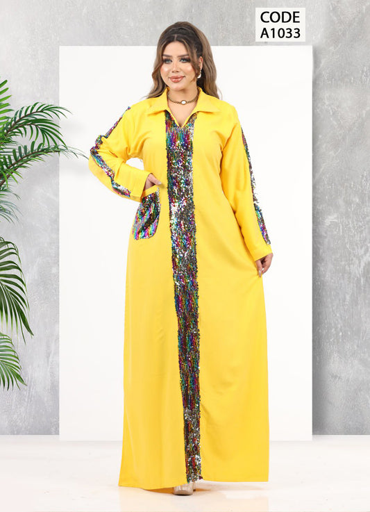 A1033 عبايه استقبال قطن  كود