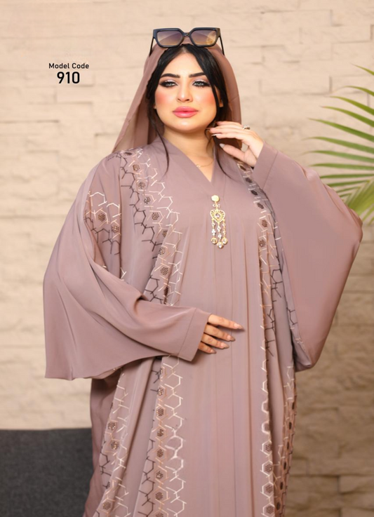 ملحفة خليجي حرير خروج حريمى كود 910