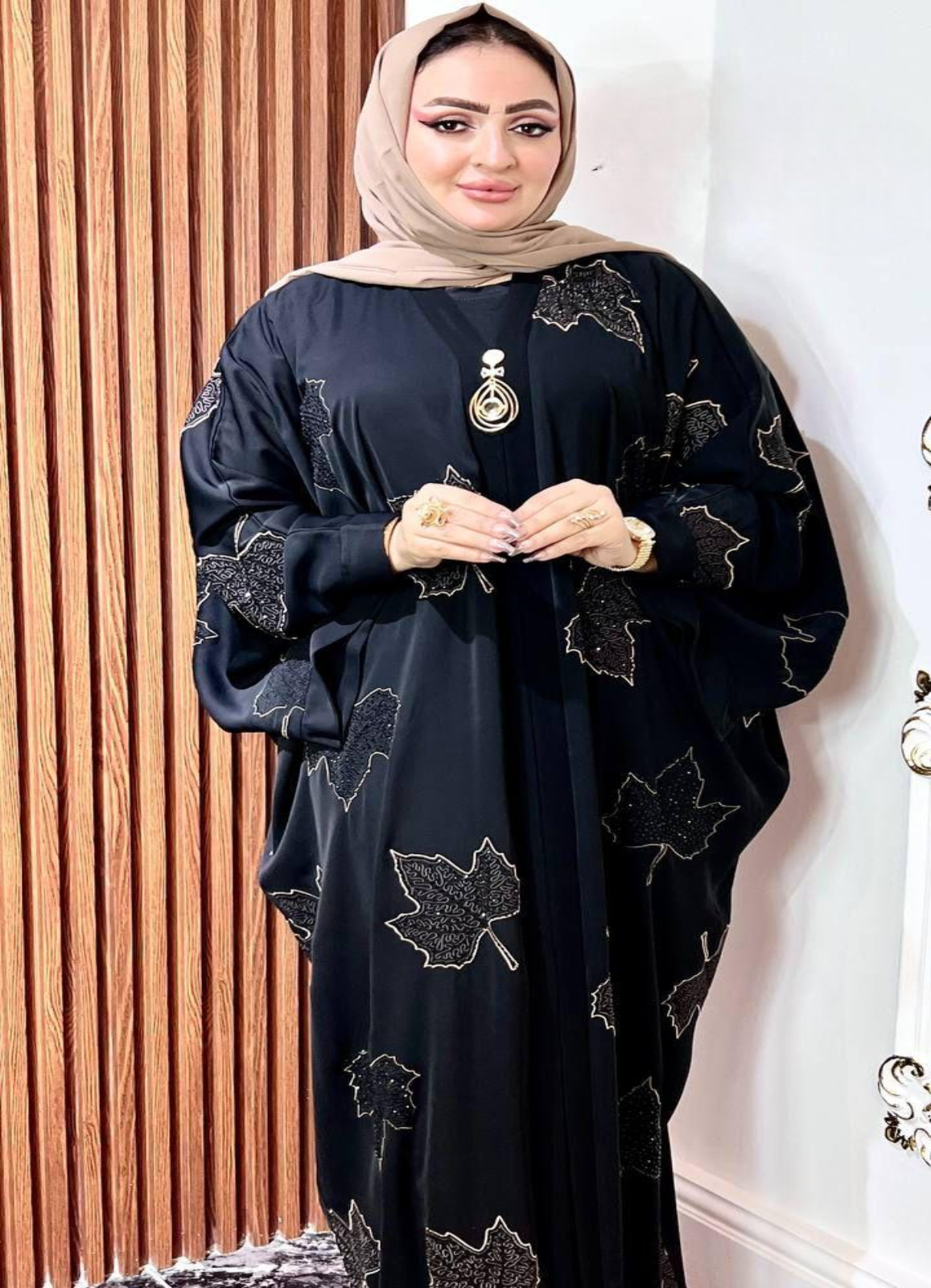 ملحفة خليجي حرير خروج حريمى كود 1485