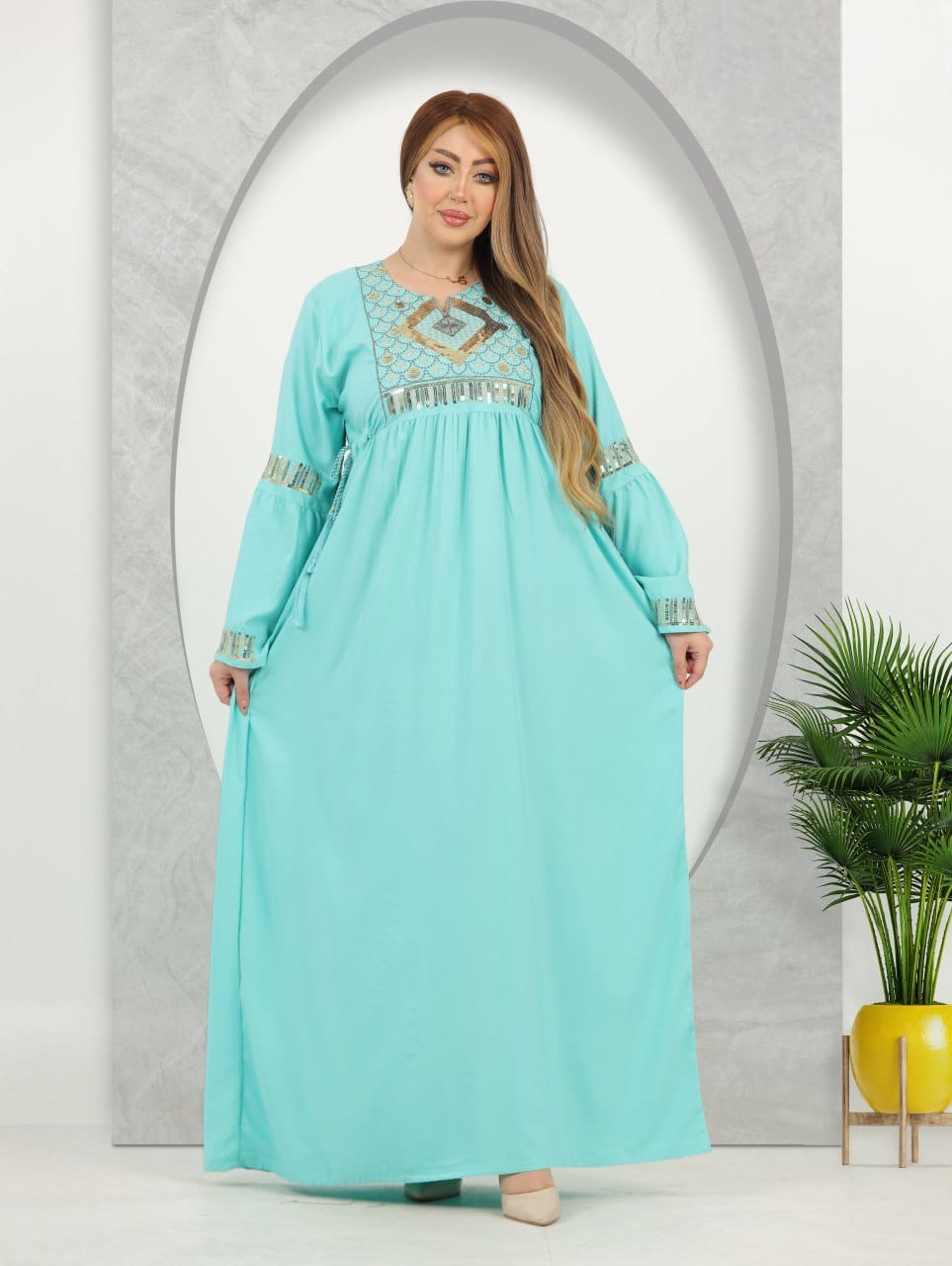 A1039 عبايه استقبال قطن  كود