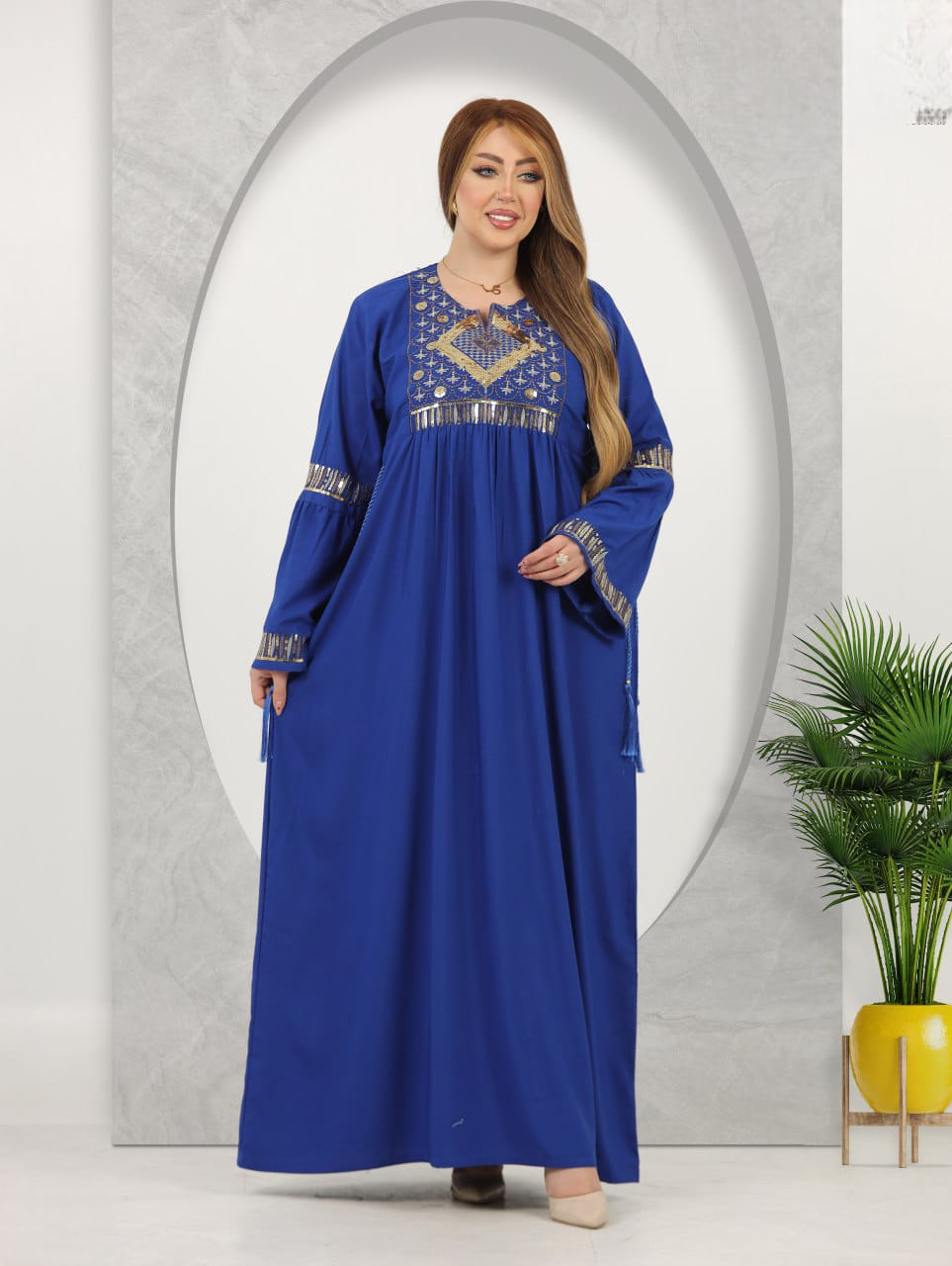 A1039 عبايه استقبال قطن  كود