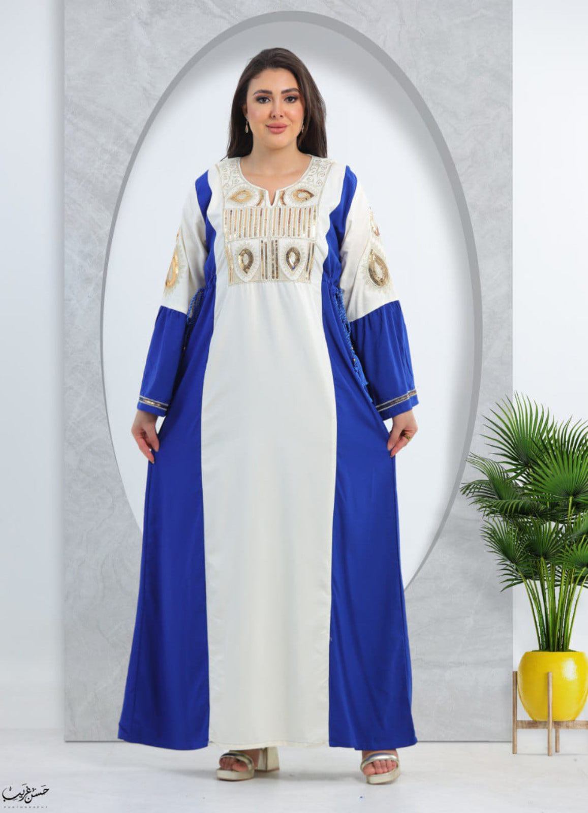 A1037 عبايه استقبال قطن  كود