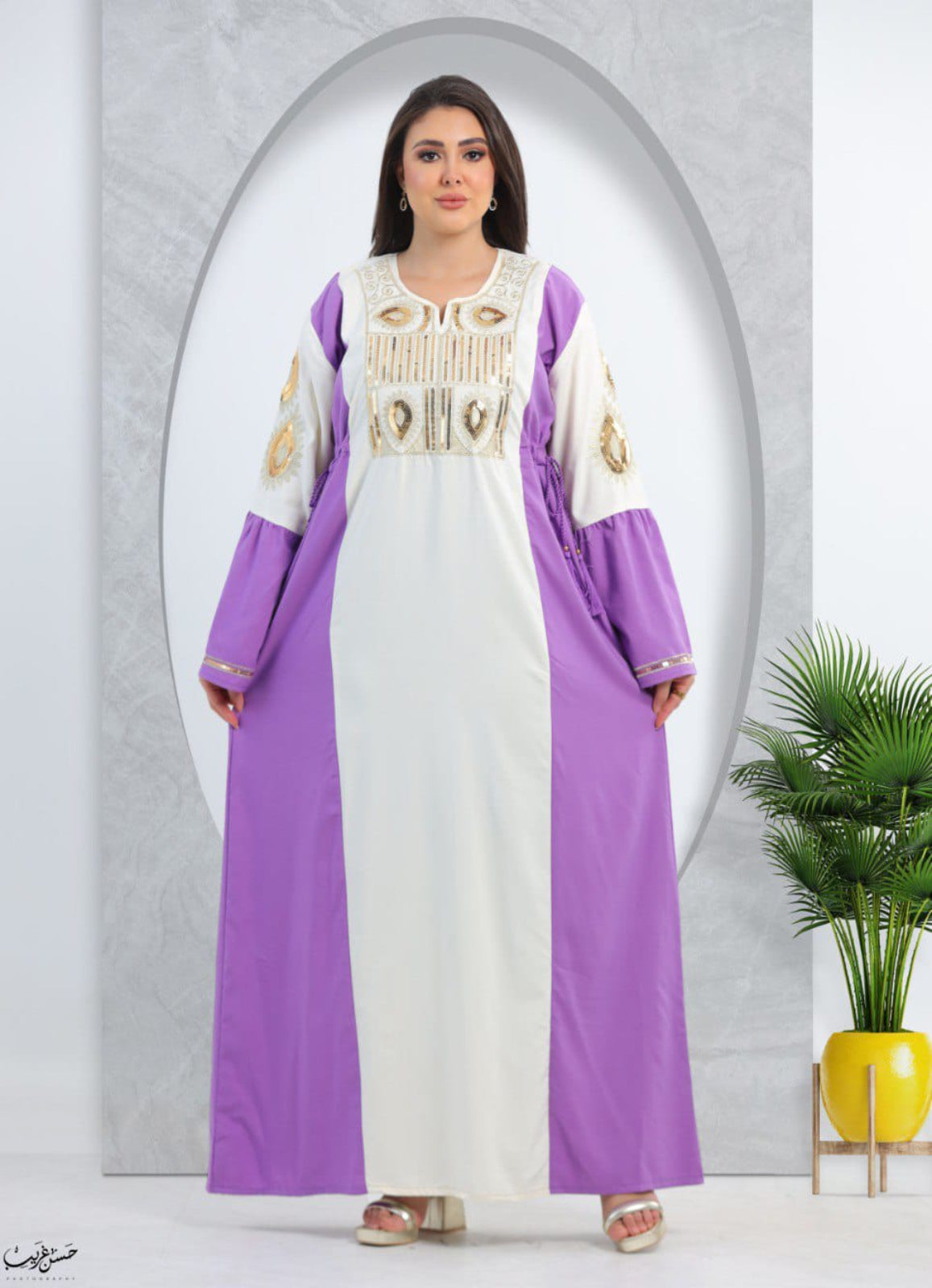 A1037 عبايه استقبال قطن  كود