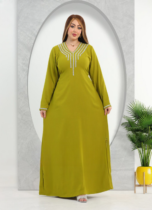 A1038 عبايه استقبال قطن  كود