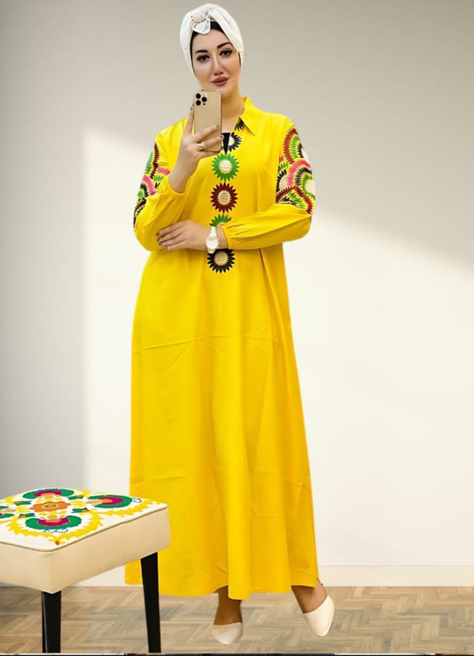 A1051 عبايه استقبال قطن  كود