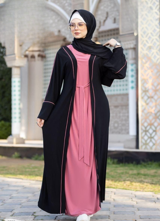 طقم خروج محجبات 3 قطعة حريمى كود 3029
