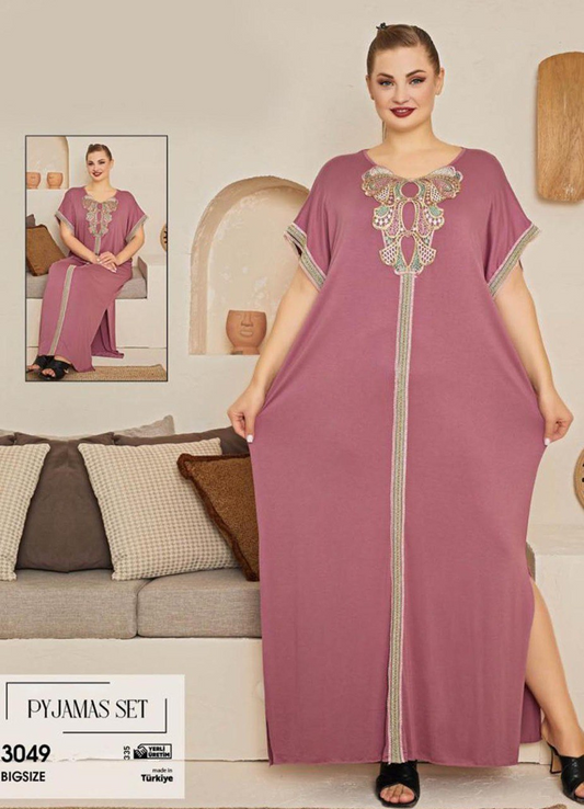 M S Y عبايه منزلي بيج سايز تركي صيفي 3049 من